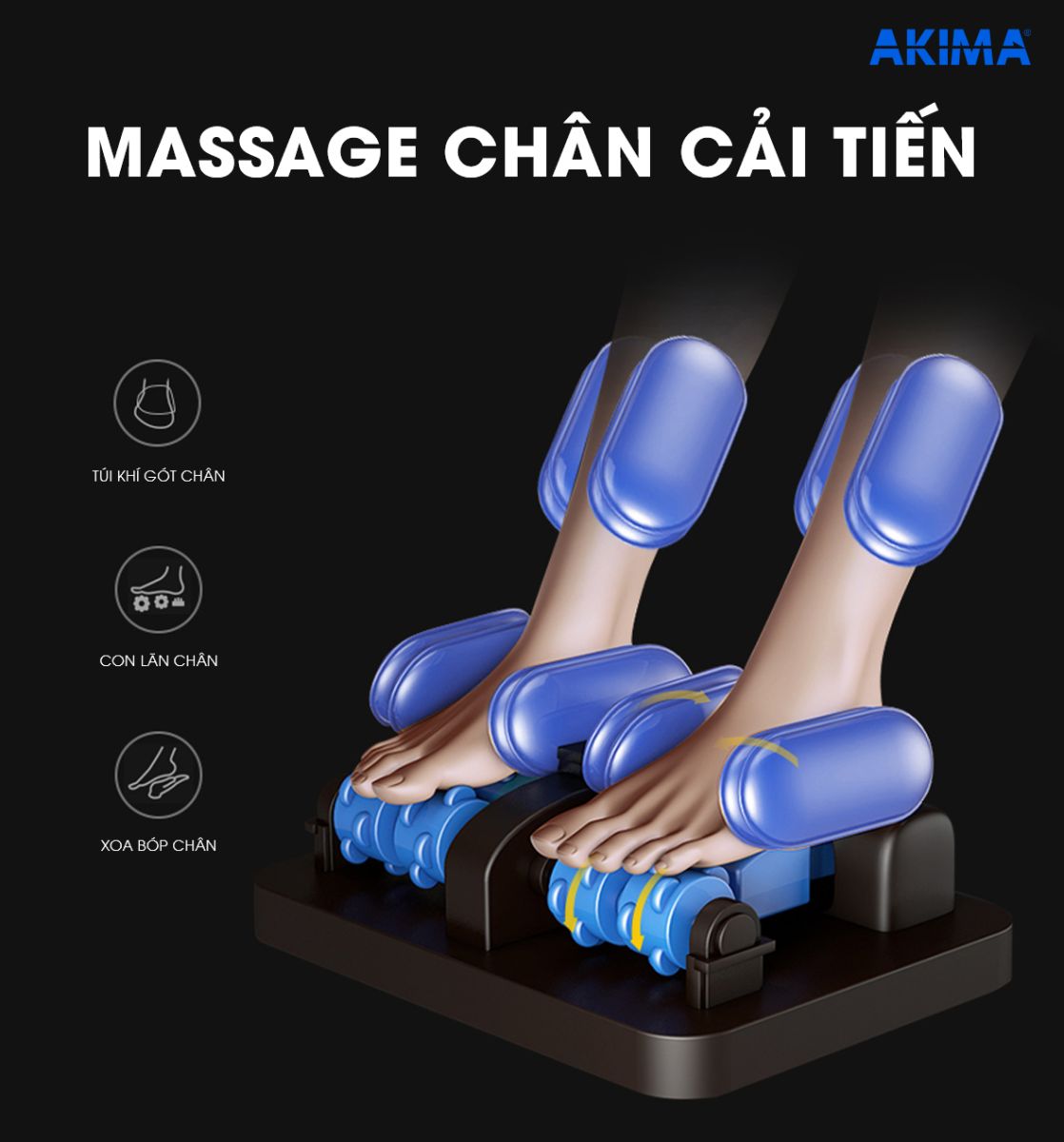 Ghế massage Akima AK-47 Massage chân cải tiến