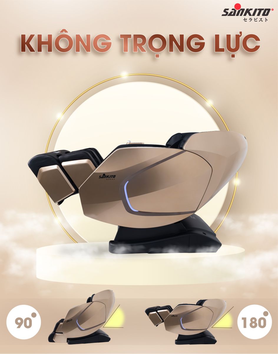 Ghế massage Sankito S-70 Chế độ không trọng lực nhiều góc độ ngả lưng