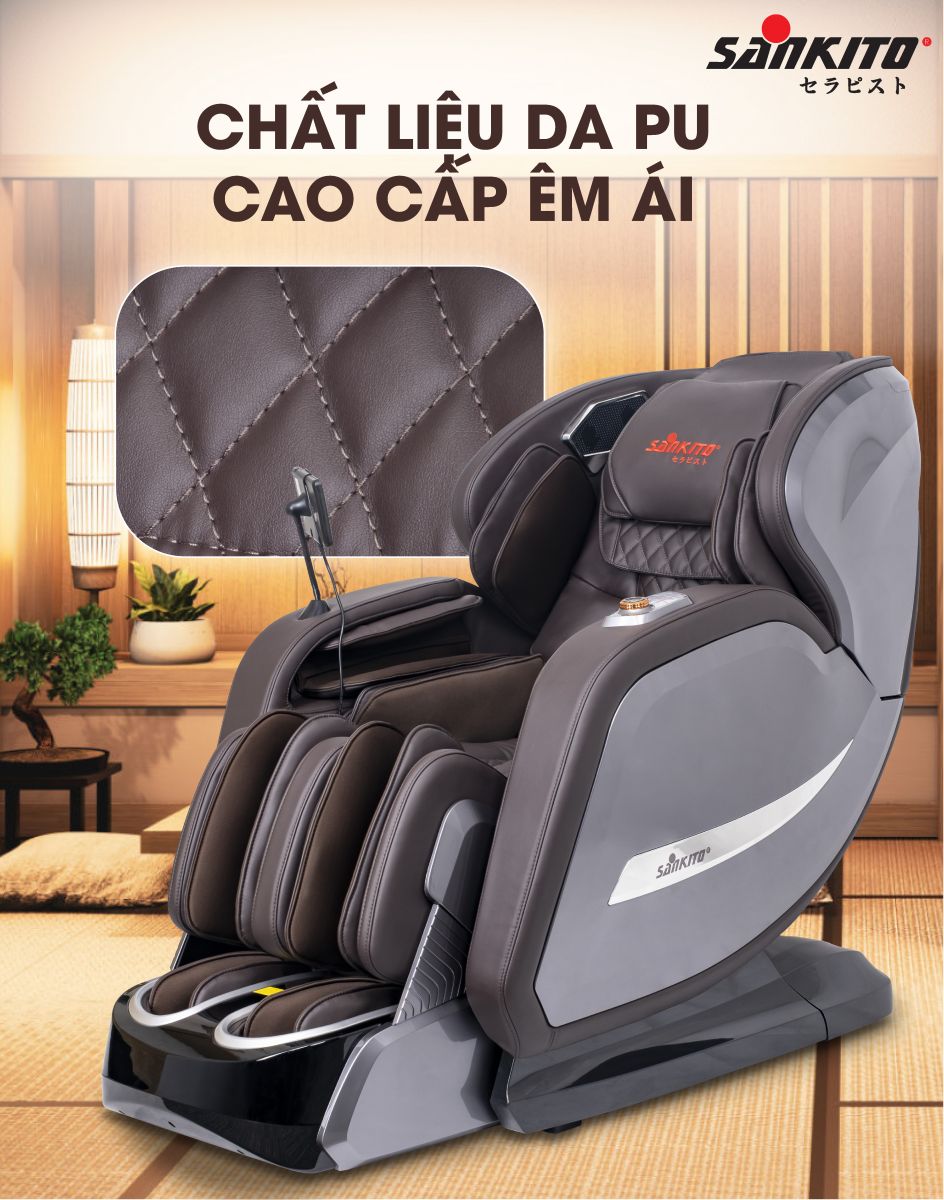 Ghế Massage Sankito S-89 Da PU cao cấp êm ái