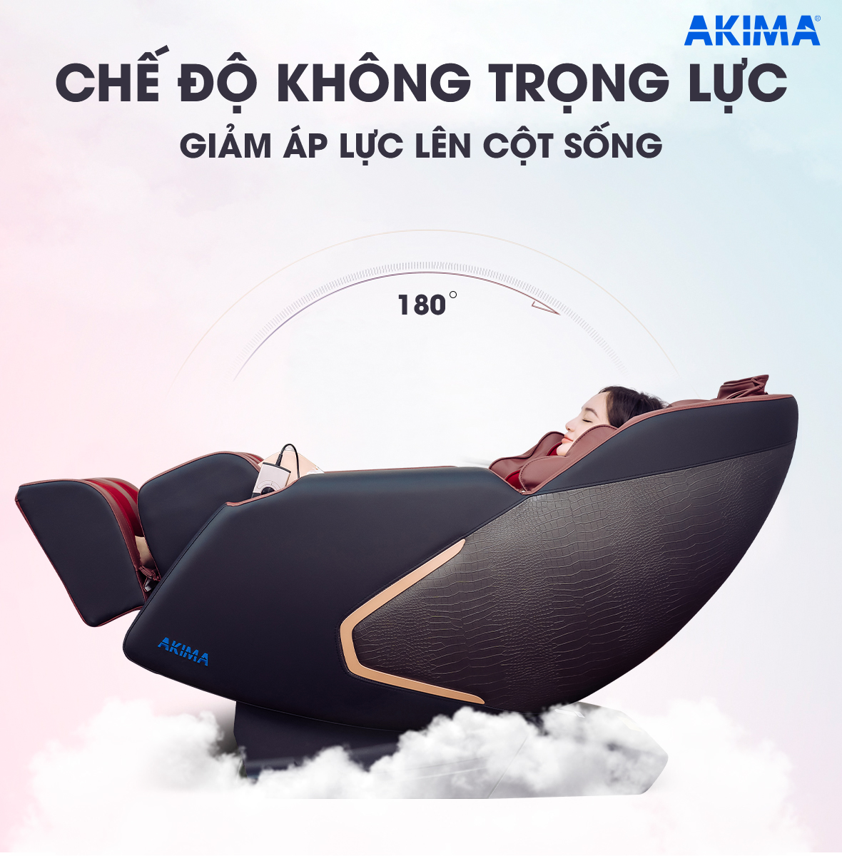 Ghế massage Akima AK-47 Chế độ không trọng lực giảm áp lực lên cột sống