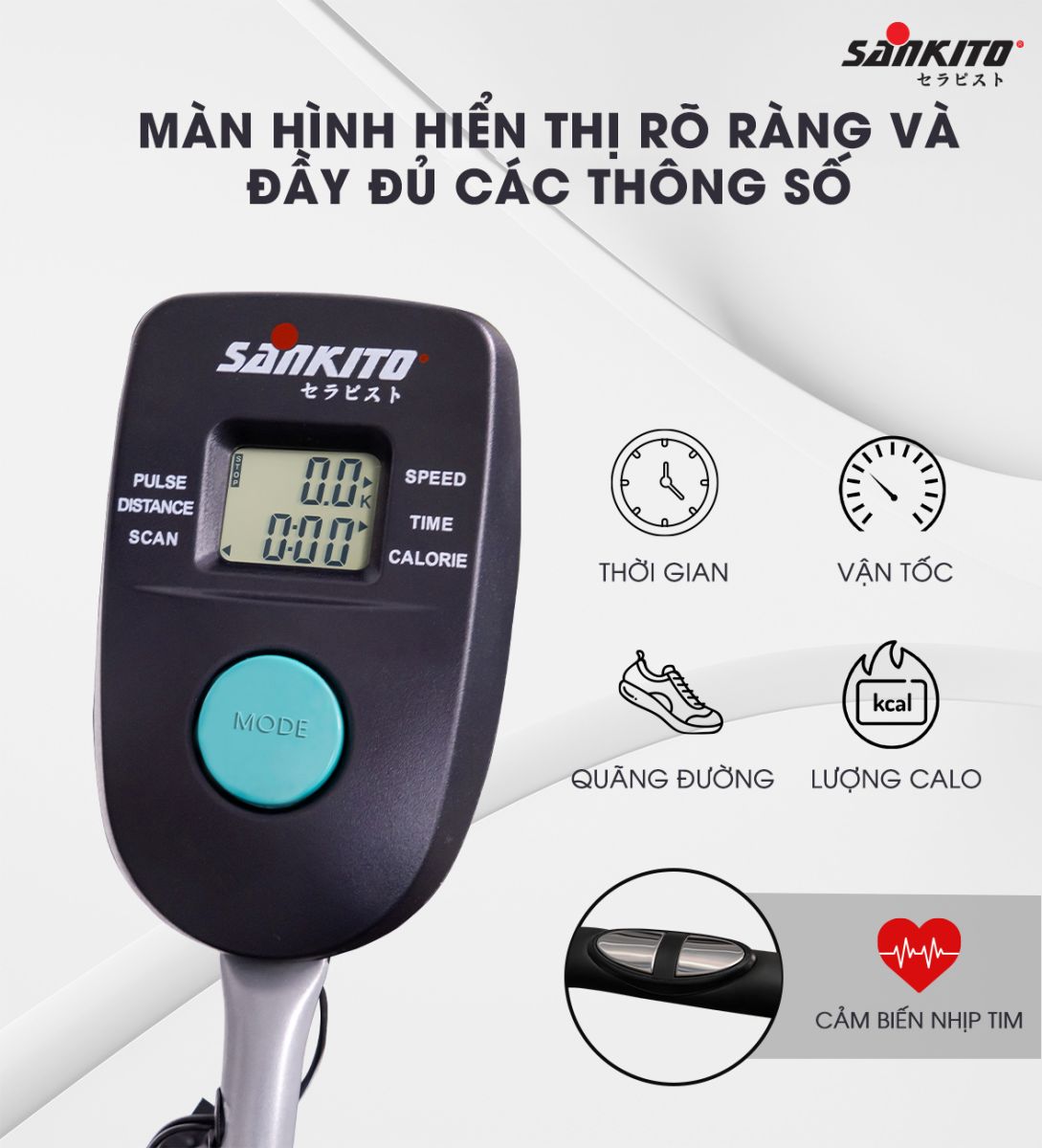 Màn hình kiểm soát quá trình tập luyện 